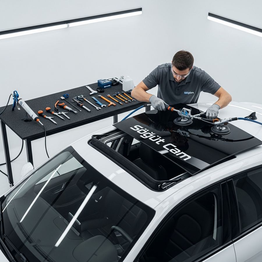 Sunroof cam değişimi – Söğüt Cam Pendik
